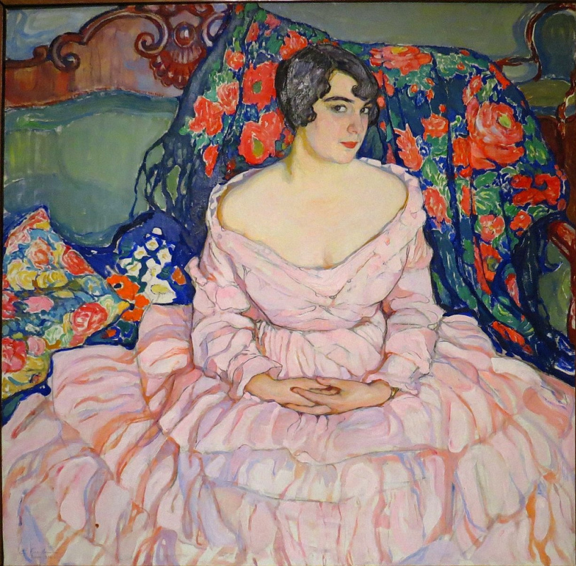 Елена Андреевна Киселева. Портрет дамы (портрет Любови Бродской) 1916