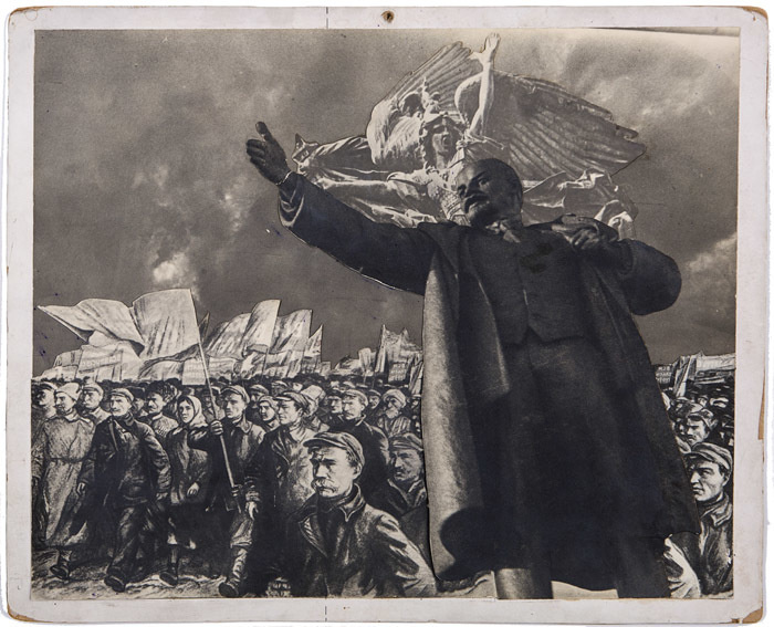Эль Лисицкий. Макет плаката с изображением В. И. Ленина