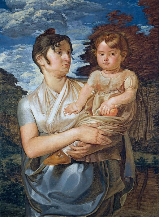 Филипп Отто Рунге. Полина Рунге с двухлетним сыном