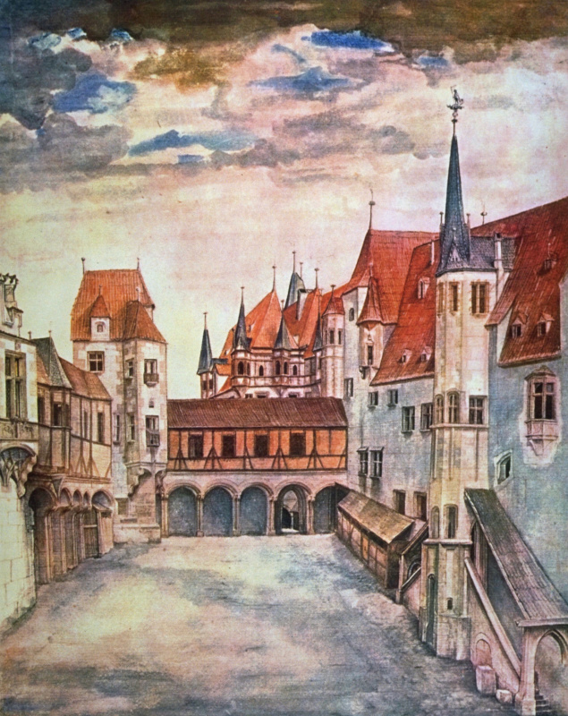 Albrecht Dürer. View of Innsbruck from the North