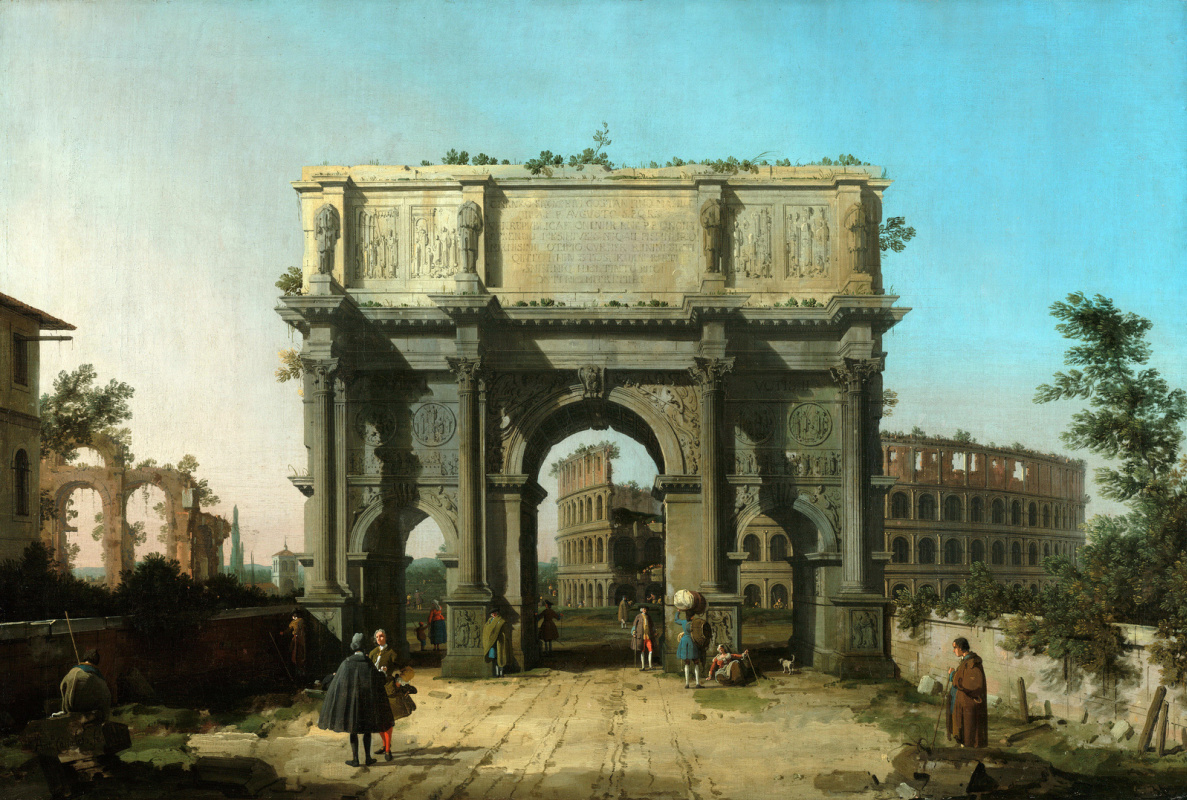 Джованни Антонио Каналь (Каналетто). Триумфальная арка Константина в Риме
