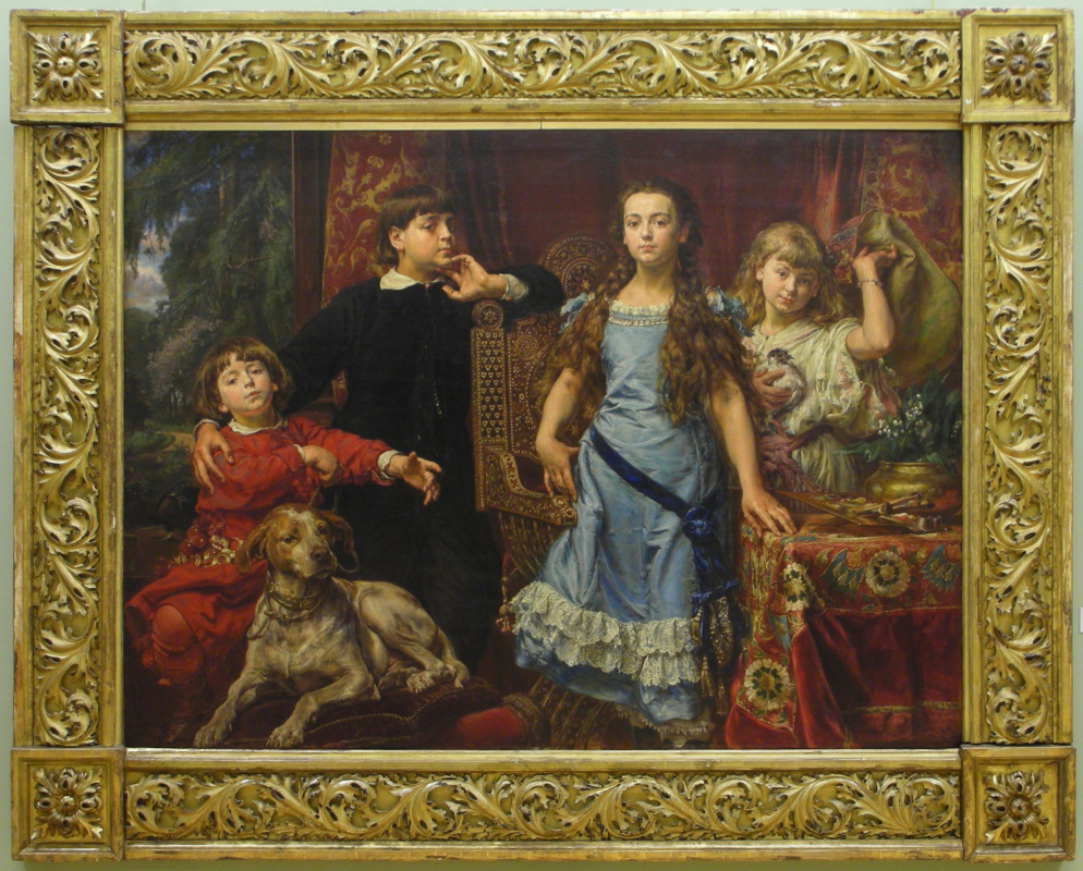 Портрет четырех детей художника