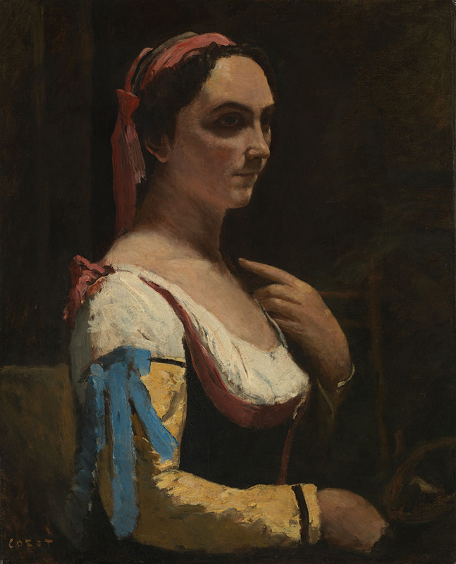 Камиль Коро. Итальянка, или Женщина с жёлтым рукавом
