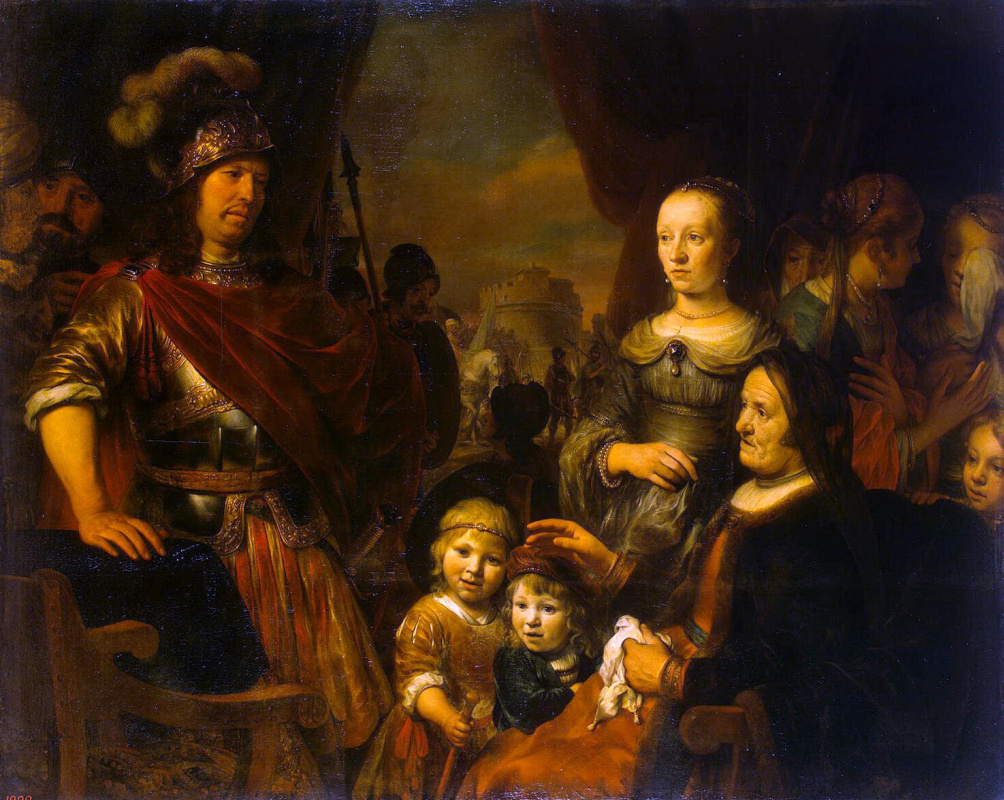 Гербрандт Янс ван ден Экхаут. Мать и жена Кориолана умоляют о пощаде Рима