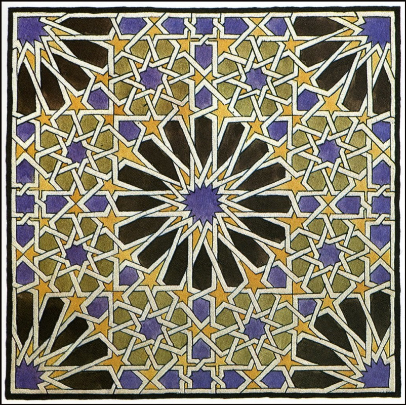 Мауриц Корнелис Эшер. Фреска мозаика в Альгамбра