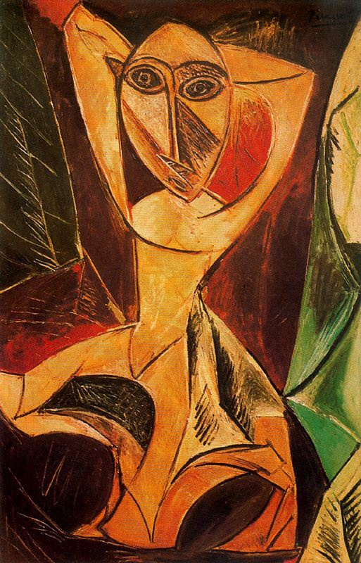 Пабло Пикассо. Обнаженная с поднятыми руками. Авиньонская танцовщица