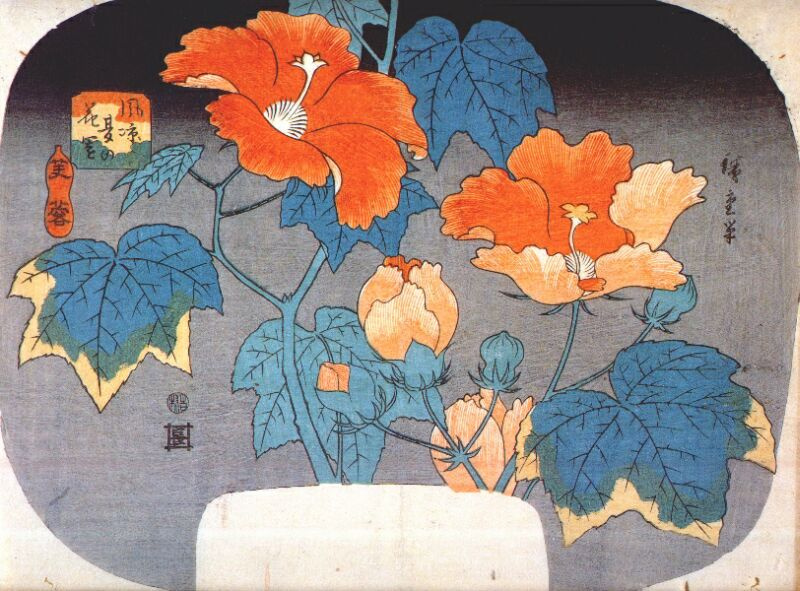 Утагава Хиросигэ. Цветущие лилии