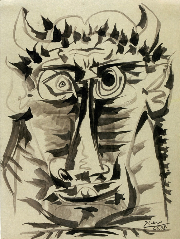 Пабло Пикассо. Голова Минотавра