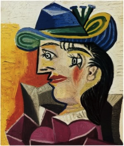 Пабло Пикассо. Женщина в синей шляпе