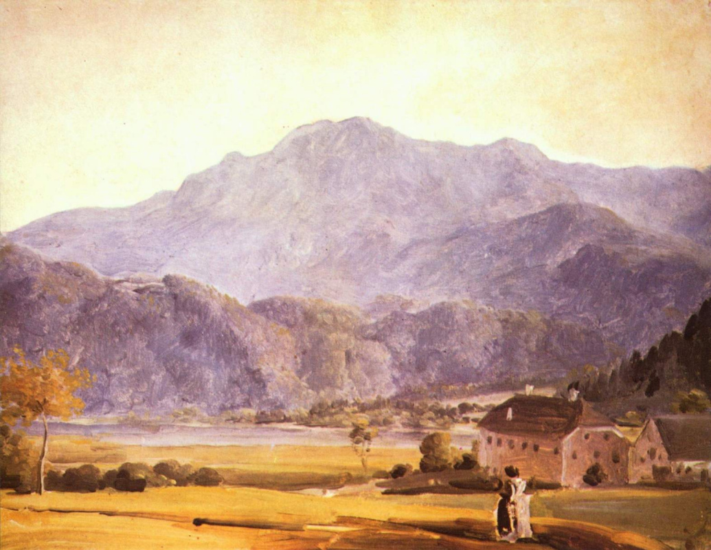 Георг фон Диллис. Пейзаж с герцогской конюшней и садом