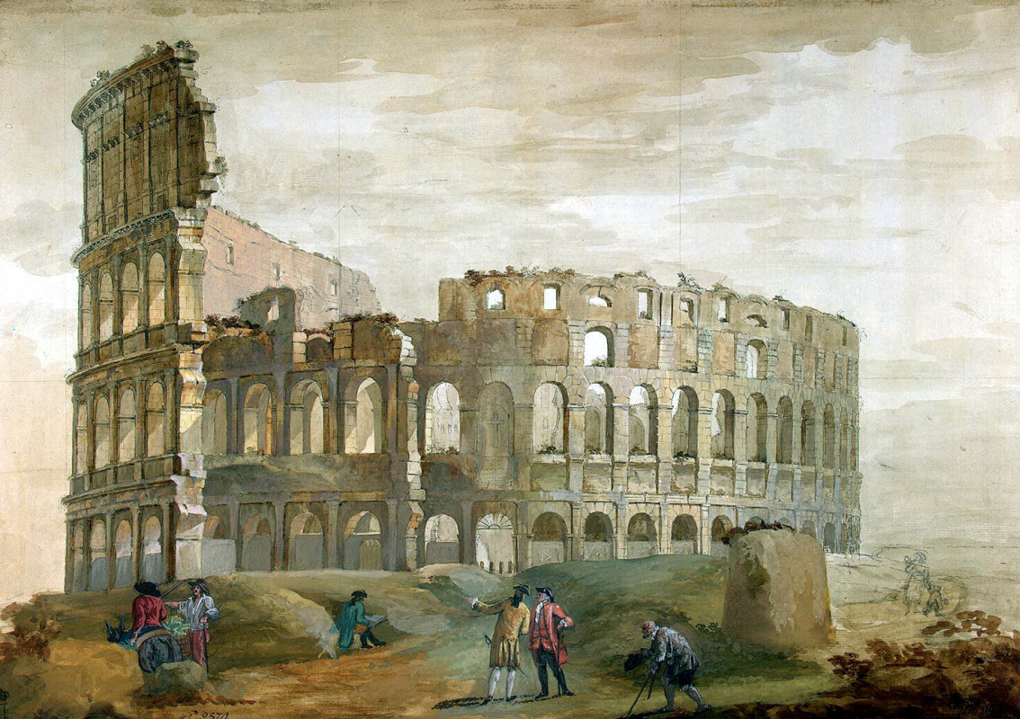 Шарль-Луи Клериссо. Вид Колизея в Риме
