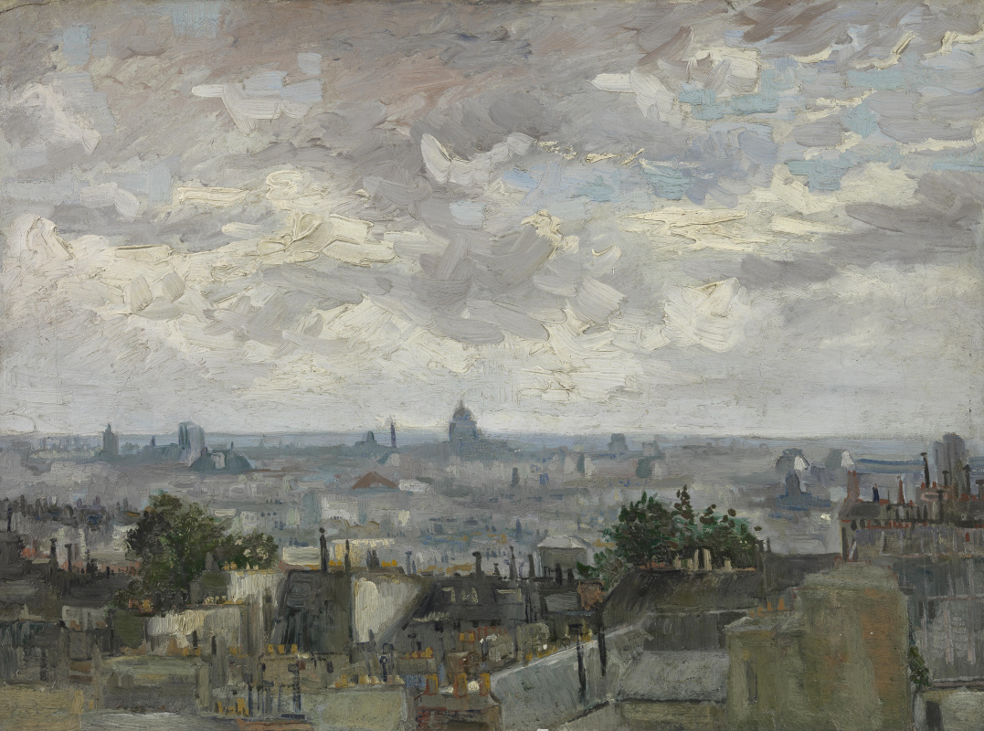 Винсент Ван Гог. Вид на крыши Парижа