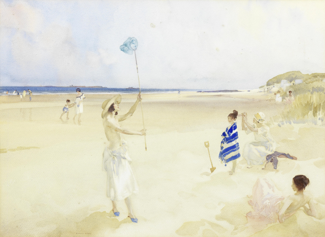 Уильям Рассел Флинт 1880 - 1969 Шотландия. Пляж бабочек.
