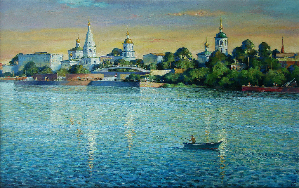 Валерий Петрович Ерофеевский. «Из века в век», 2002, х., м., 62,5х100