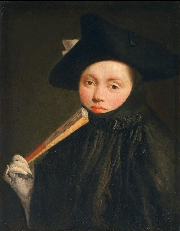 Джованни Баттиста Тьеполо. Портрет молодой женщины в треугольной шляпе