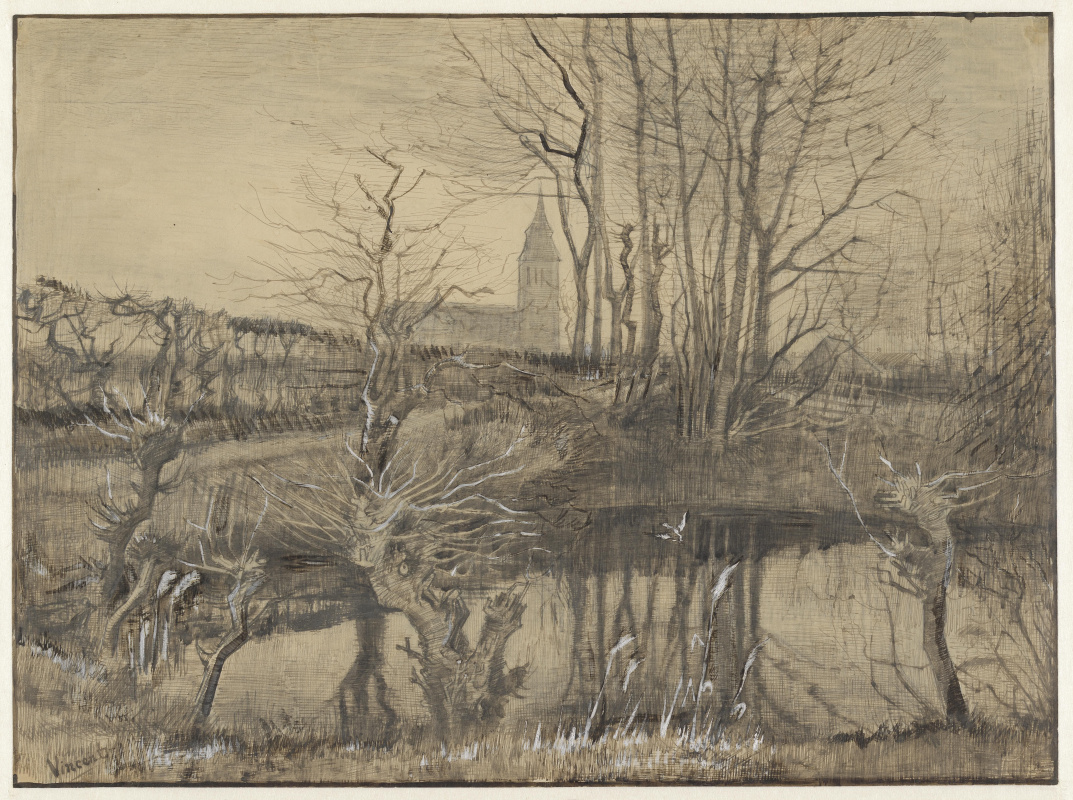 Винсент Ван Гог. Пейзаж с зимородком