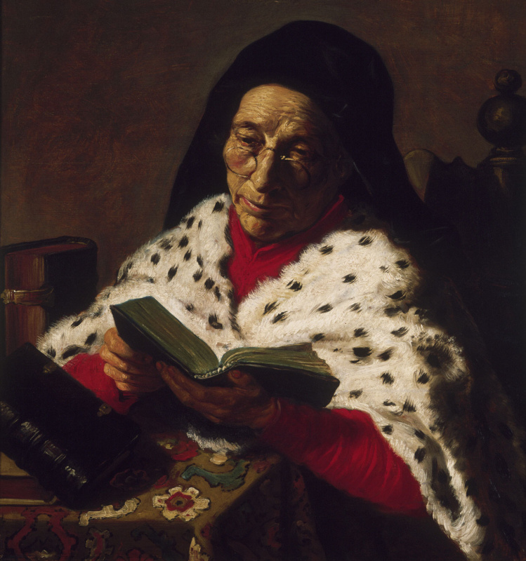 Ян Ливенс. Пожилая женщина за чтением