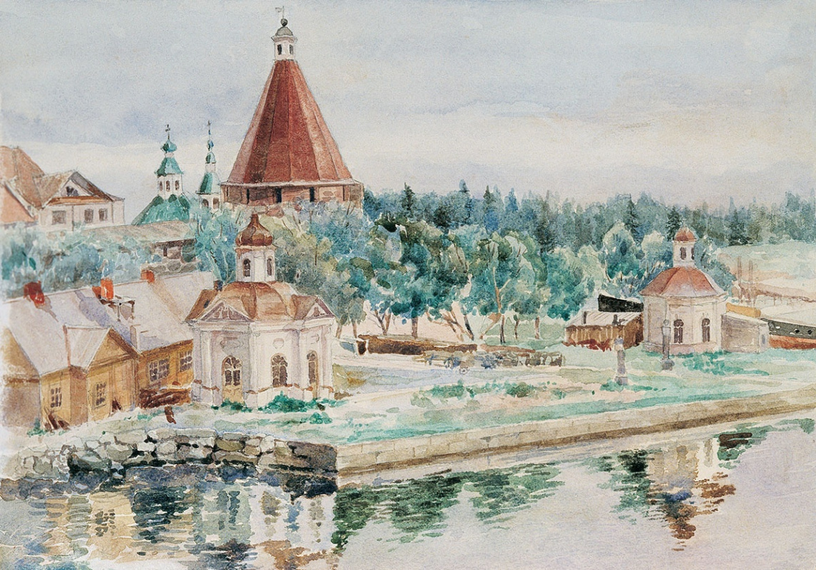 Осип Эммануилович (Иосиф) Браз. Вид на Соловецкий монастырь Соловки. 1925