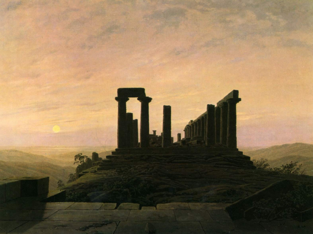 Каспар Давид Фридрих. Храм Юноны в Агринте