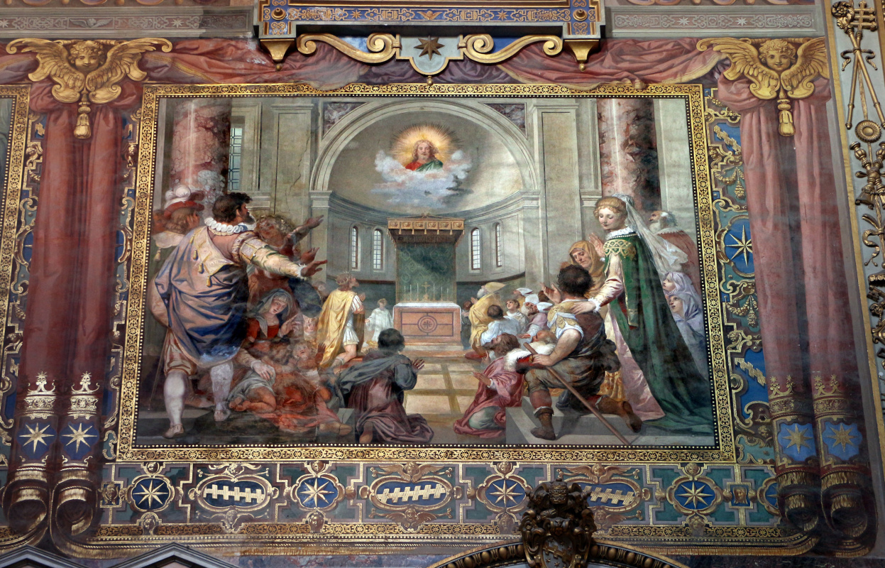 Джованни Бальоне (Баглионе). Богоявление. Роспись Латеранской базилики собора Святого Иоанна Крестителя в Риме