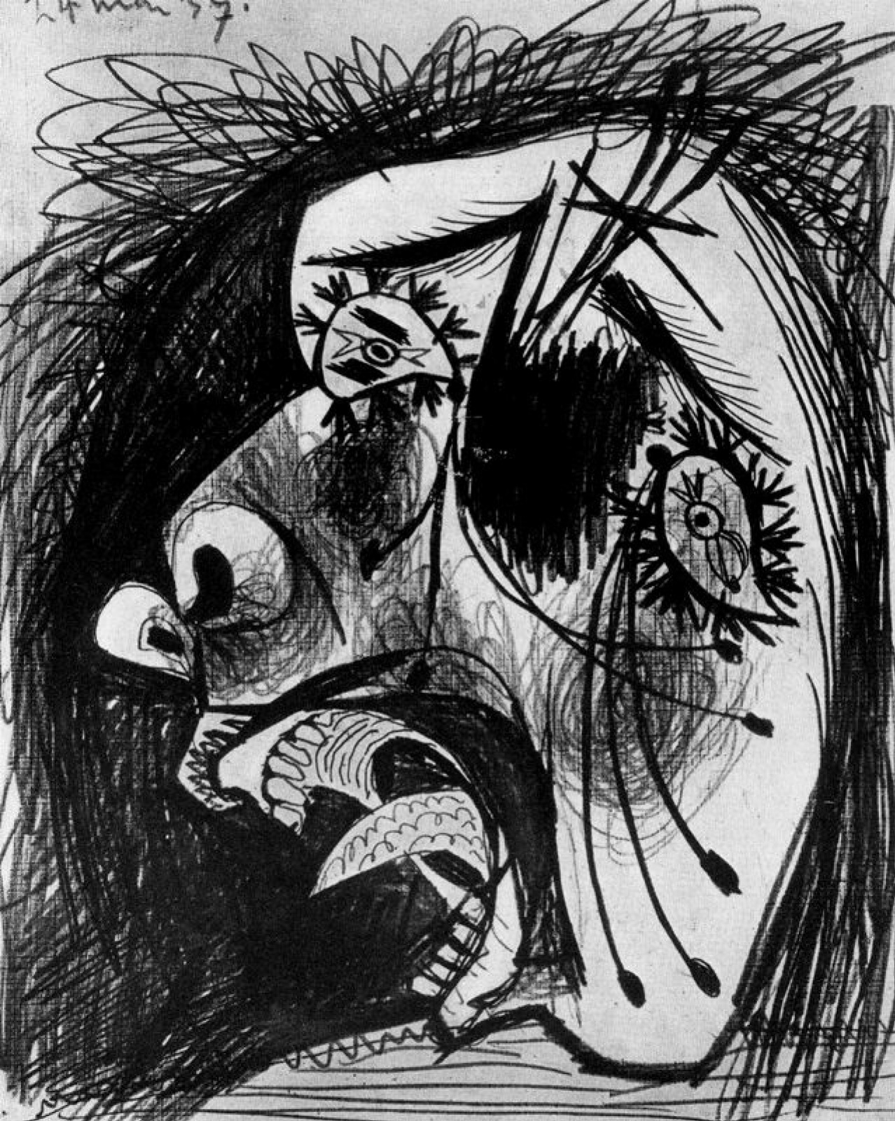 Пабло Пикассо. Голова плачущей женщины