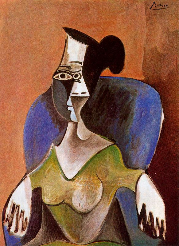 Пабло Пикассо. Женщина в кресле