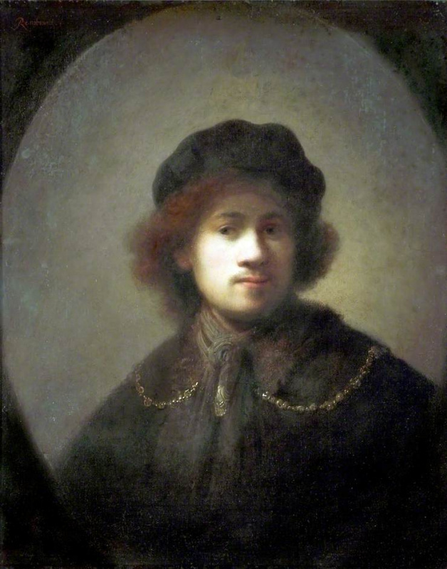Рембрандт Харменс ван Рейн. Автопортрет в юном возрасте