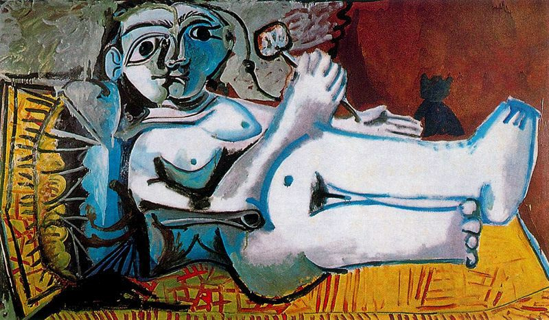 Пабло Пикассо. Лежащая обнаженная