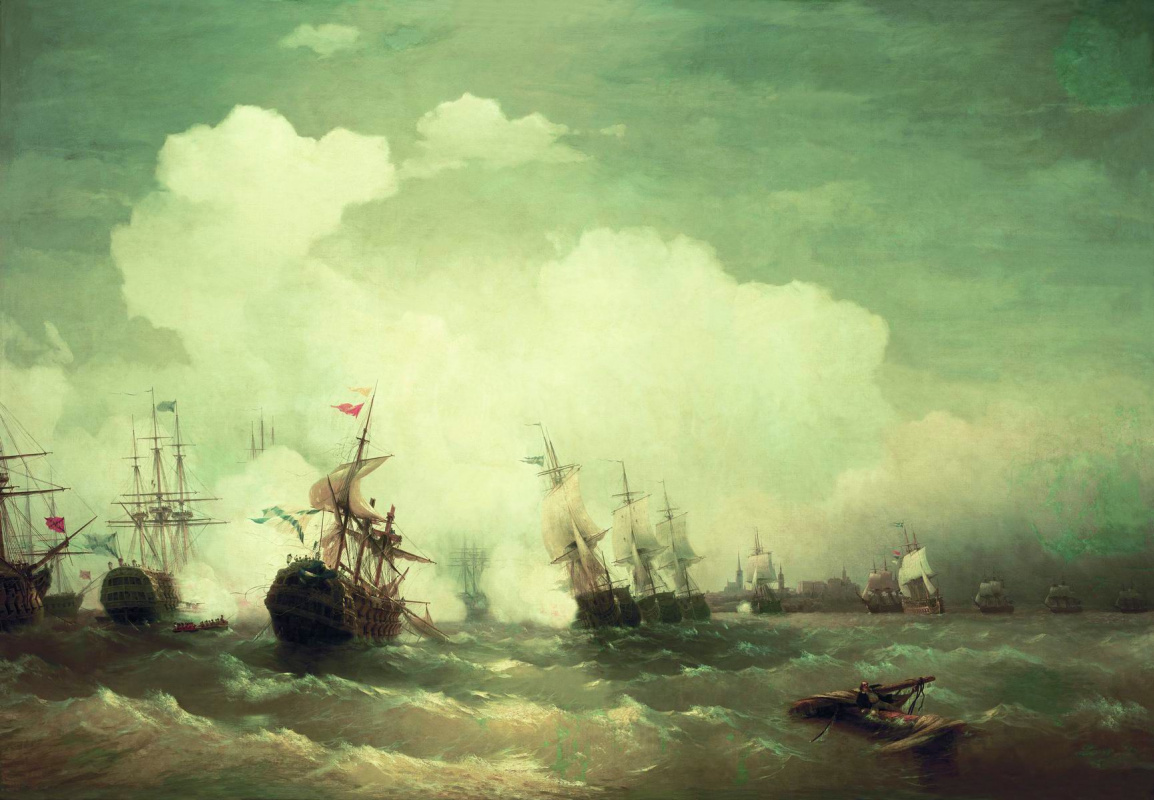 Иван Константинович Айвазовский. Морское сражение при Ревеле 2 мая 1790 года
