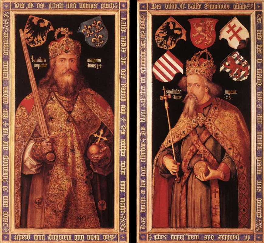 Альбрехт Дюрер. Император Карл Великий и император Сигизмунд