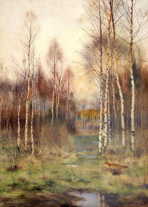 Ричард Александрович Берггольц. Лесной пейзаж