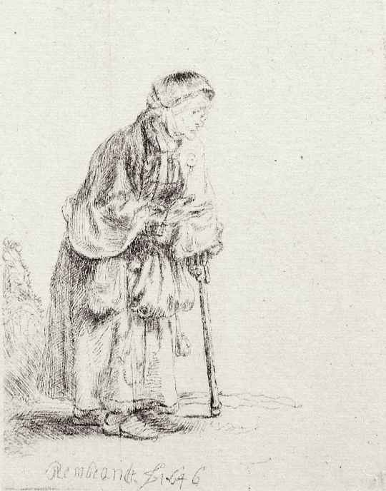 Рембрандт Харменс ван Рейн. Старая нищенка