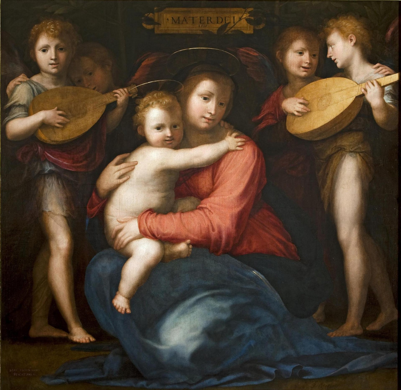 Фра Бартоломео. Мадонна с младенцем и четырьмя ангелами