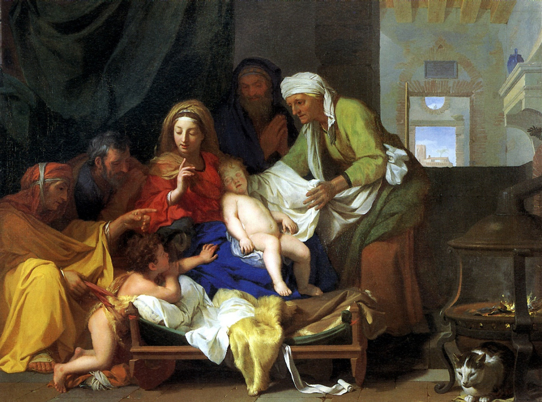 Шарль Лебрен, «Святое семейство со спящим младенцем Иисусом», 1655 год