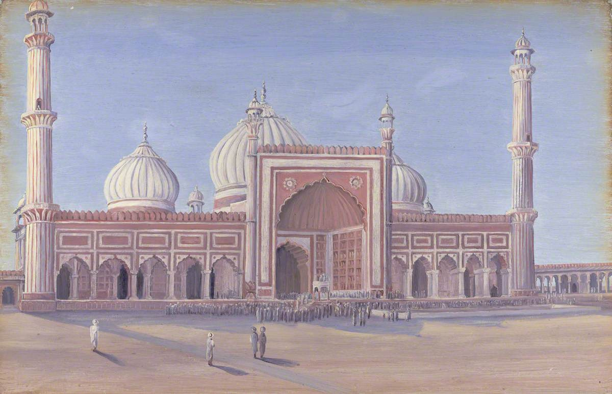 Марианна Норт. Великая мечеть Дели, Индия