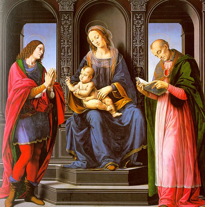 Лоренцо ди Креди. Мадонна с младенцем на троне