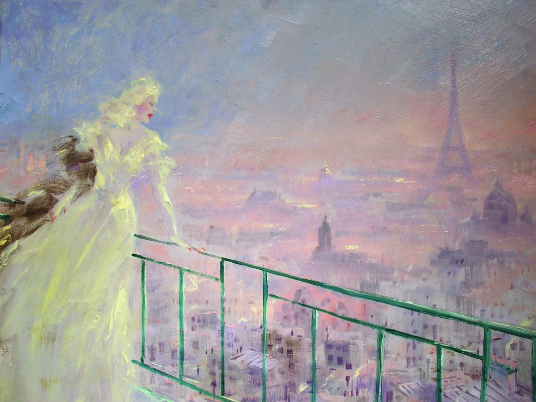 Икар Луи Франция 1888 - 1950. Вечерний Париж.