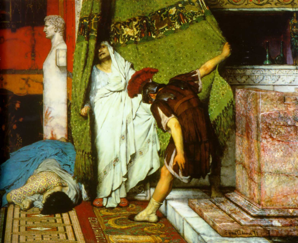 Лоуренс Альма-Тадема. Римский император Клавдий (фрагмент)