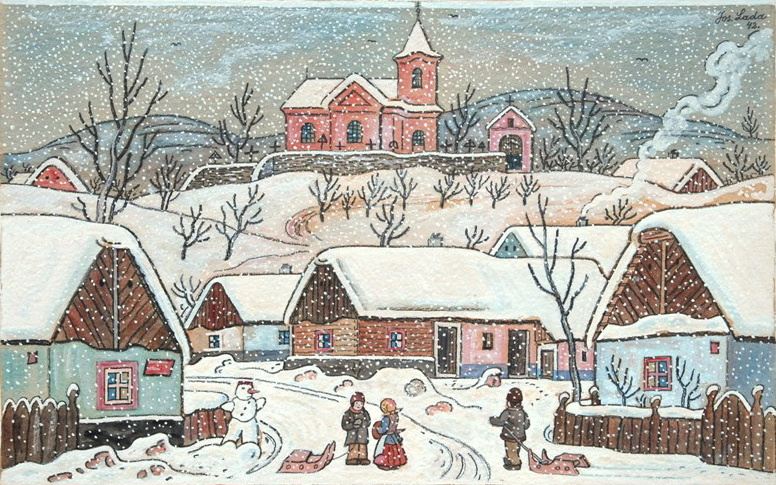 Йозеф Лада. Снег