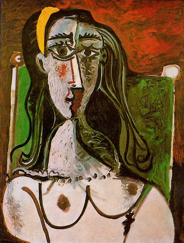 Пабло Пикассо. Бюст сидящей женщины