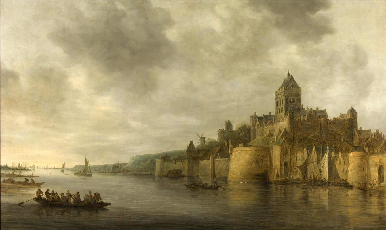 Ян ван Гойен. Вид с северо-запада на замок Валькхоф в Неймегене