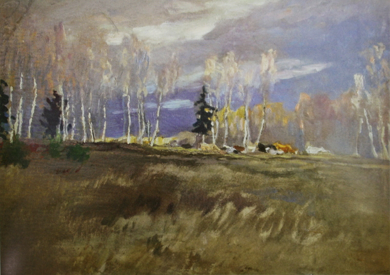 Алексей Степанович Степанов (1858-1923). «Ранняя весна. Стадо» 1907-1909