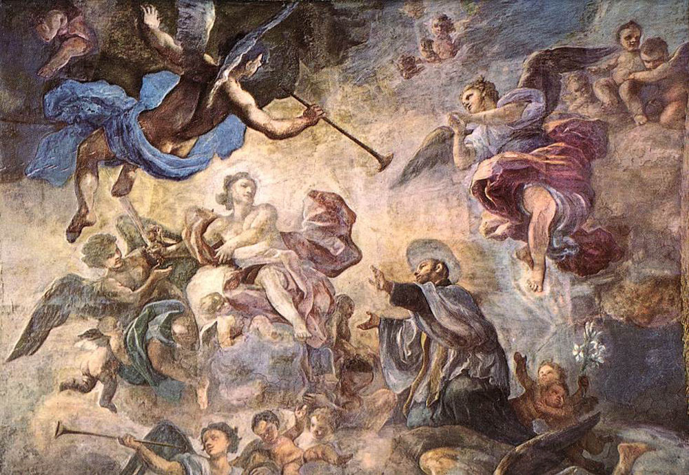 Франческо Солимена. Святой Кажетан успокаивает божественный гнев