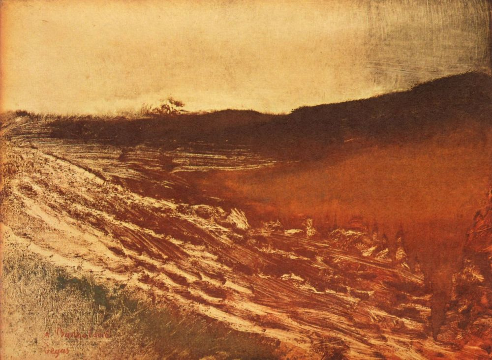 Эдгар Дега. Пейзаж в Бургундии