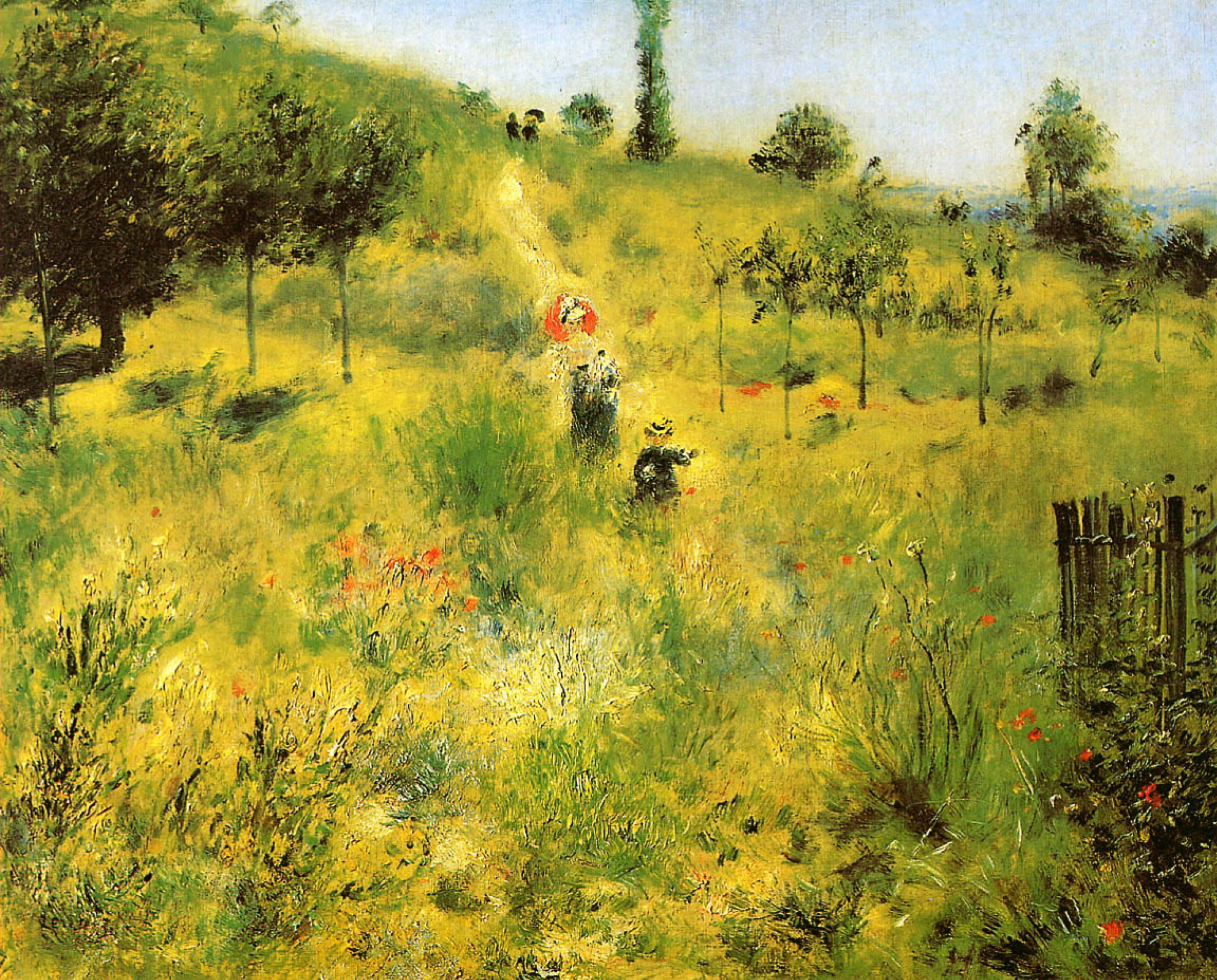 Пьер Огюст Ренуар - Тропинка в высокой траве, 1877, 74×60 см