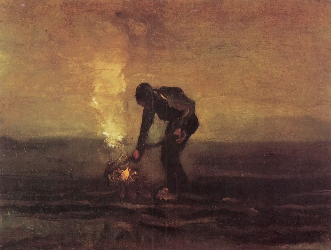 Винсент Ван Гог. Крестьянин поджигающий сорняки