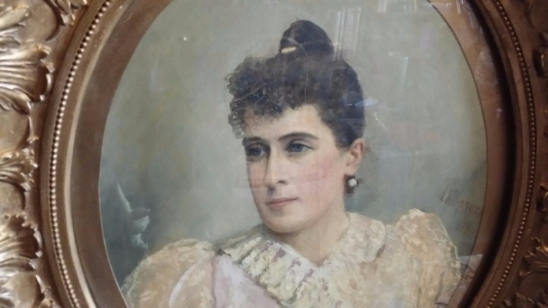 Предположительно портрет дочери Анны Алексеевны Корзухиной-Вер, 1892г.
