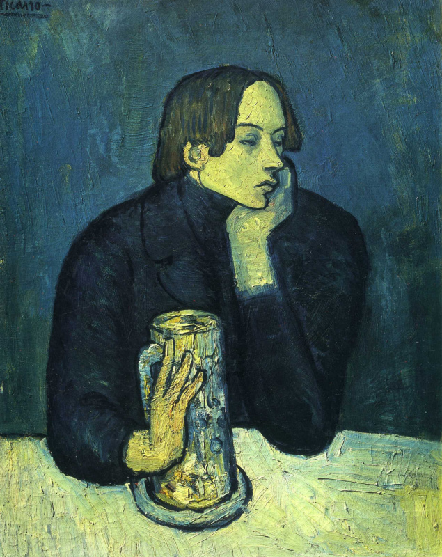 Пабло Пикассо. Портрет Хайме Сабартеса (Кружка пива)