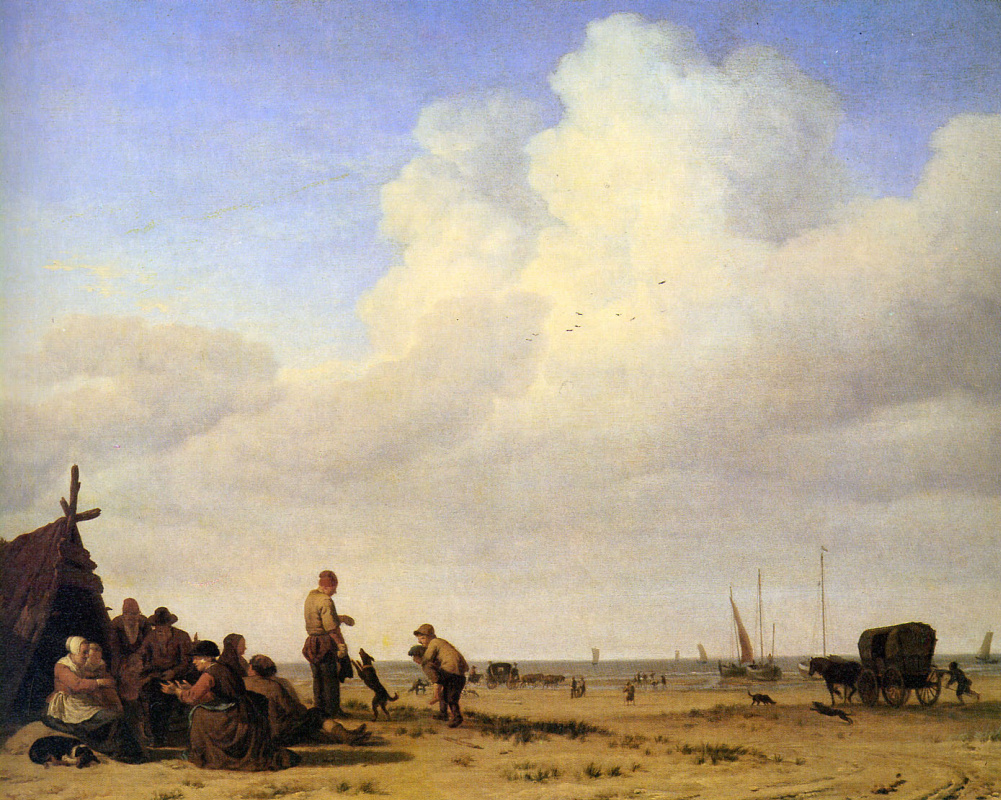 Адриан ван де Вельде. Береговая сцена