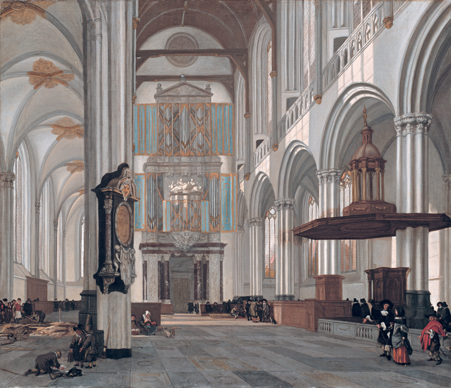 Эмануэль де Витте. Интерьер Новой церкви в Амстердаме